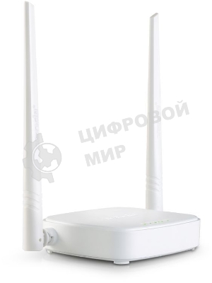 Сетевое оборудование Tenda N301 маршрутизатор 802.11n, до300Мбит/с, 2T2R, LAN: 3х10/100Мбит/с, WAN: 1х10/100Мбит/c, 2 внешние антенны 5дБи