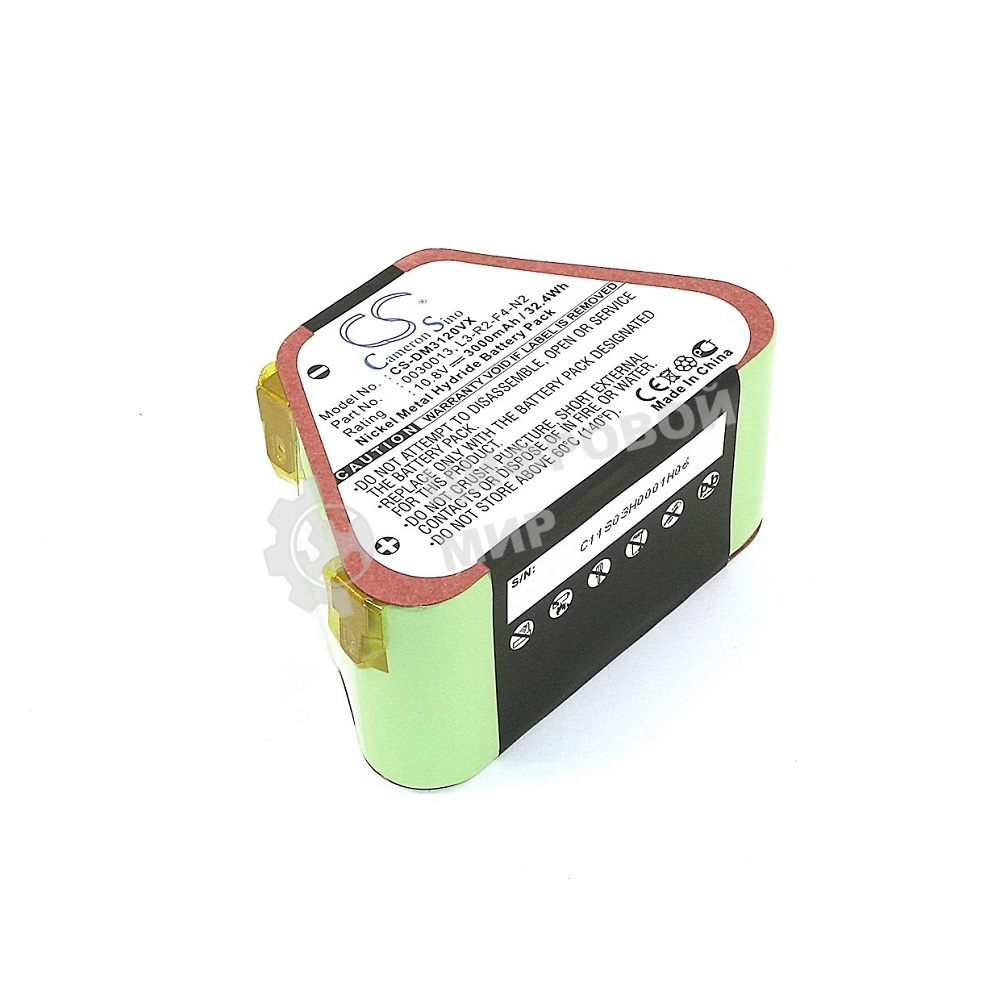 Аккумулятор для Dirt Devil M3120, M3121 3000mAh 10.8V Ni-MH oem