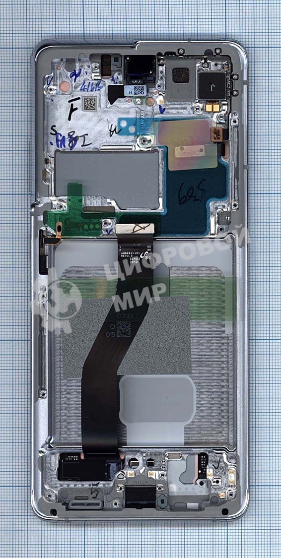 Дисплей для Samsung Galaxy S21 Ultra 5G SM-G998B/DS серебро