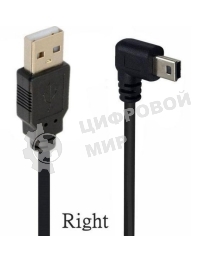 Кабель USB Type A на Mini USB угол вправо 1 м