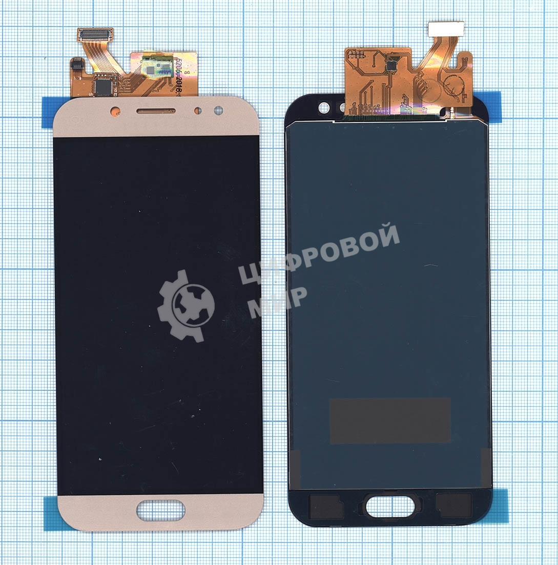 Дисплей для Samsung Galaxy J5 (2017) SM-J530F (TFT) золотой