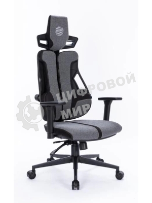 Кресло Cactus CS-CHR-DUO-GYBK серый, экокожа