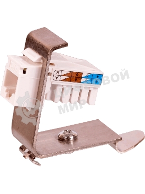 Рамка на DIN-рейку для установки модуля типа Keystone, металлическая Lanmaster