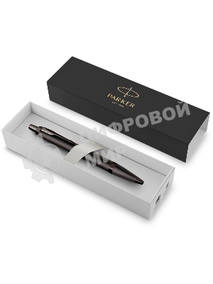 Ручка шариковая Parker IM Monochrome K328 (CW2172961) Gun Metal, M, синие чернила, подарочная коробка