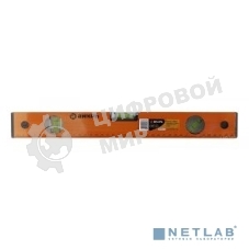 Уровень алюминиевый ВИХРЬ 400мм фрезерованный 3 глазка