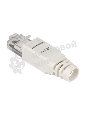 Коннектор Lanmaster LAN-TMP-U6A-WH полев.RJ45 кат.6A UTP бел. (упак.:1шт)
