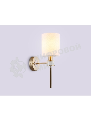 Настенный светильник Ambrella light LH72375 DBS/WH темная латунь/белый E14 max 40W 190*120*370