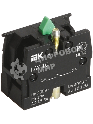 Блок контактный 1р для LAY5 IEK BDK11