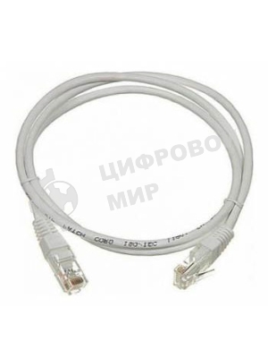 Патч-корд LANMASTER UTP TWT-45-45-2.0/6-GY вилка RJ-45-вилка RJ-45 Cat.6 2м серый ПВХ