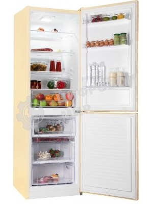 Холодильник Nordfrost NRB 152 ME бежевый мрамор двухкамерный 205/115 л морозилка снизу, капельная система