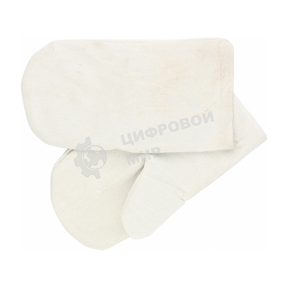 Рукавицы специальные Сибртех х/б с двойным наладонником, 1 размер