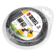 Леска для триммера Denzel двухкомпонентная квадрат 2,0мм 15 м EXTRA CORD 96124