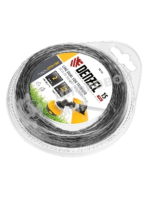 Леска для триммера Denzel двухкомпонентная квадрат 2,0мм 15 м EXTRA CORD