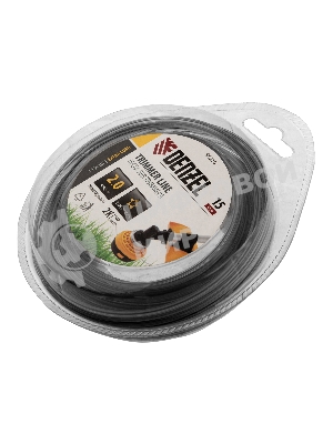 Леска для триммера Denzel двухкомпонентная звезда, 2,0мм х 15м, блистер EXTRA CORD