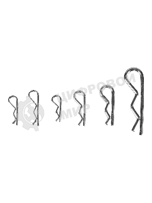 Набор шплинтов Сибртех, S головки, с фиксацией, 150 предметов