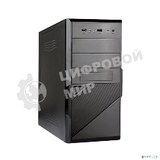Компьютерный корпус ExeGate EX284018RUS Minitower BA-201 Black, mATX, (AA350, 80мм), 2*USB, Audio
