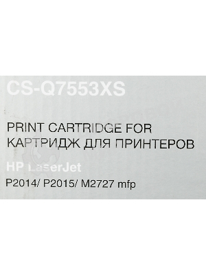 Картридж лазерный Cactus CS-Q7553XS черный (7000 стр.) для HP P2014/P2015/M2727