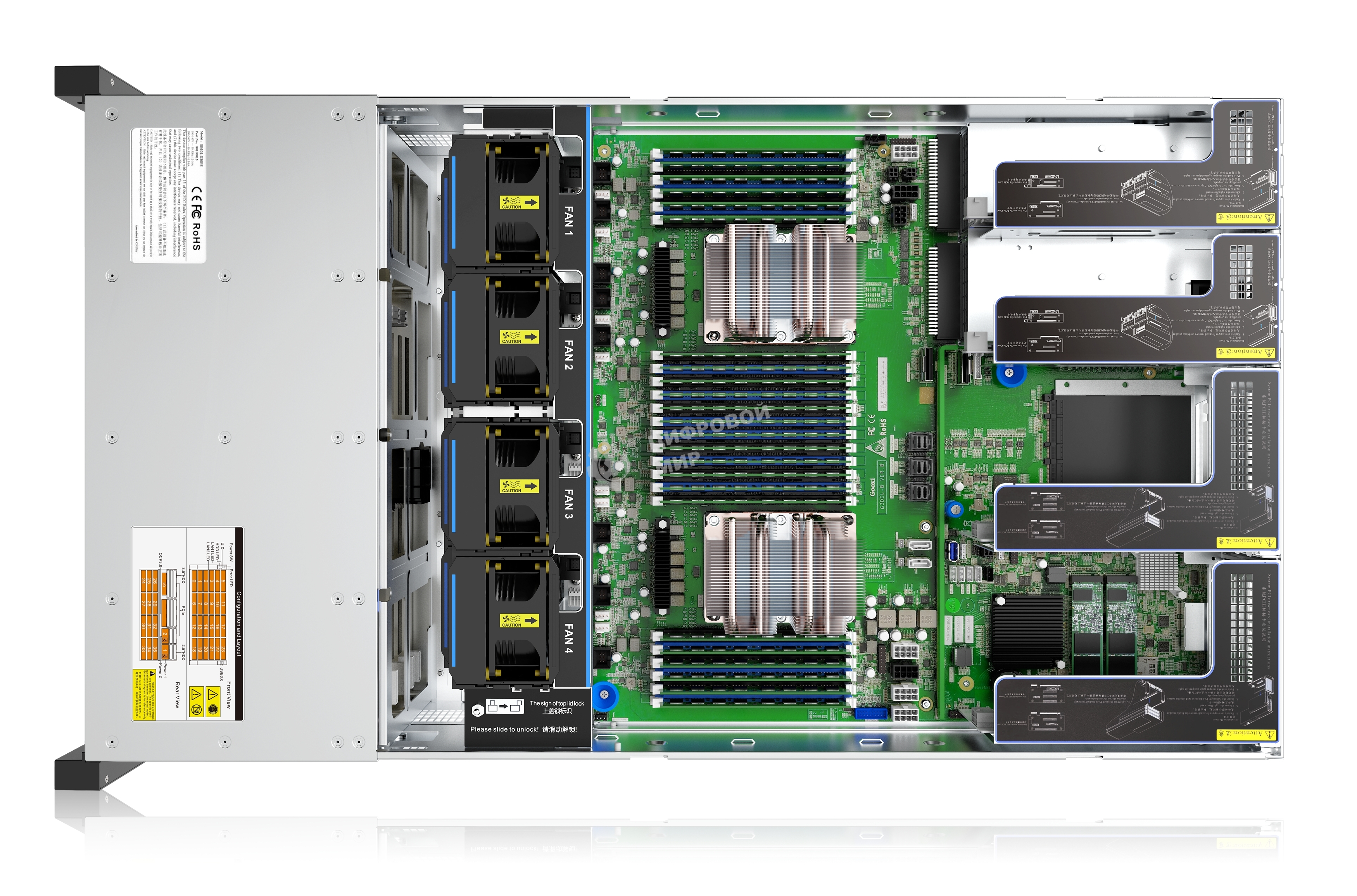 Серверная платформа GOOXI 4U SL401-D36RE-G3