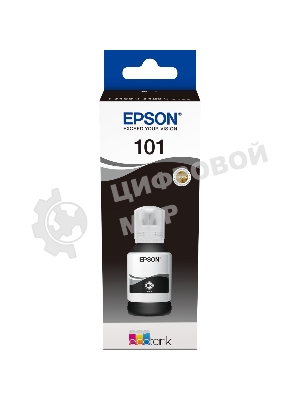 Картридж струйный Epson L101 C13T03V14A черный (127мл) для Epson L4150/L4160/L6160/L6170/L6190