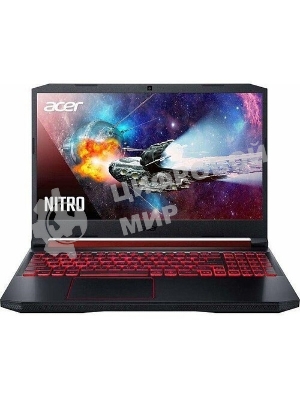 Клавиатура для ноутбука Acer Nitro 5 AN515-54 черная с красной подсветкой (красная подложка)