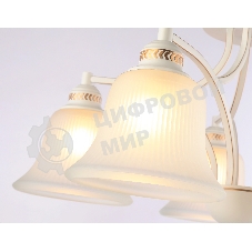 Светильник Ambrella light TR3050/5 WH/GD/FR белый/золото/белый матовый E27/5 max 40W D630*320