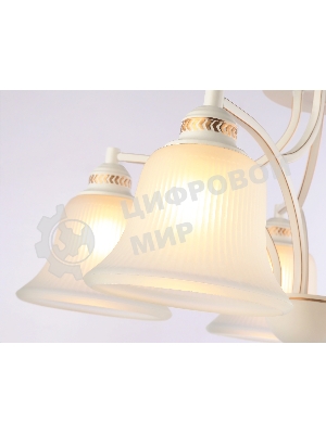 Светильник Ambrella light TR3050/5 WH/GD/FR белый/золото/белый матовый E27/5 max 40W D630*320