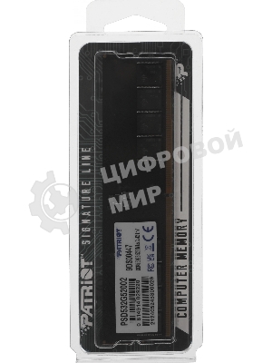 Оперативная память Patriot Signature, DDR5, 32Gb (1x32 GB), 5200 MHz, CL42, DIMM