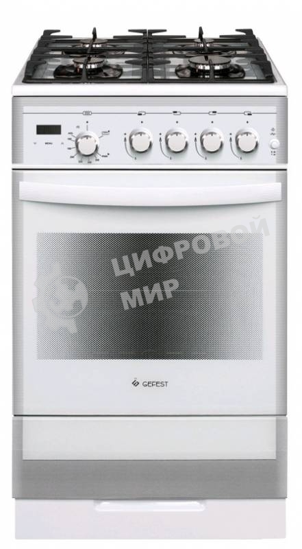 Плита газовая Gefest ПГ 5500-03 0042 белый, конфорок 4 шт, духовка 52 л, 50 см x 85 см x 58.5 см