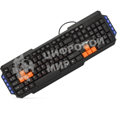 Клавиатура CROWN CMK-483 проводная, USB, черный