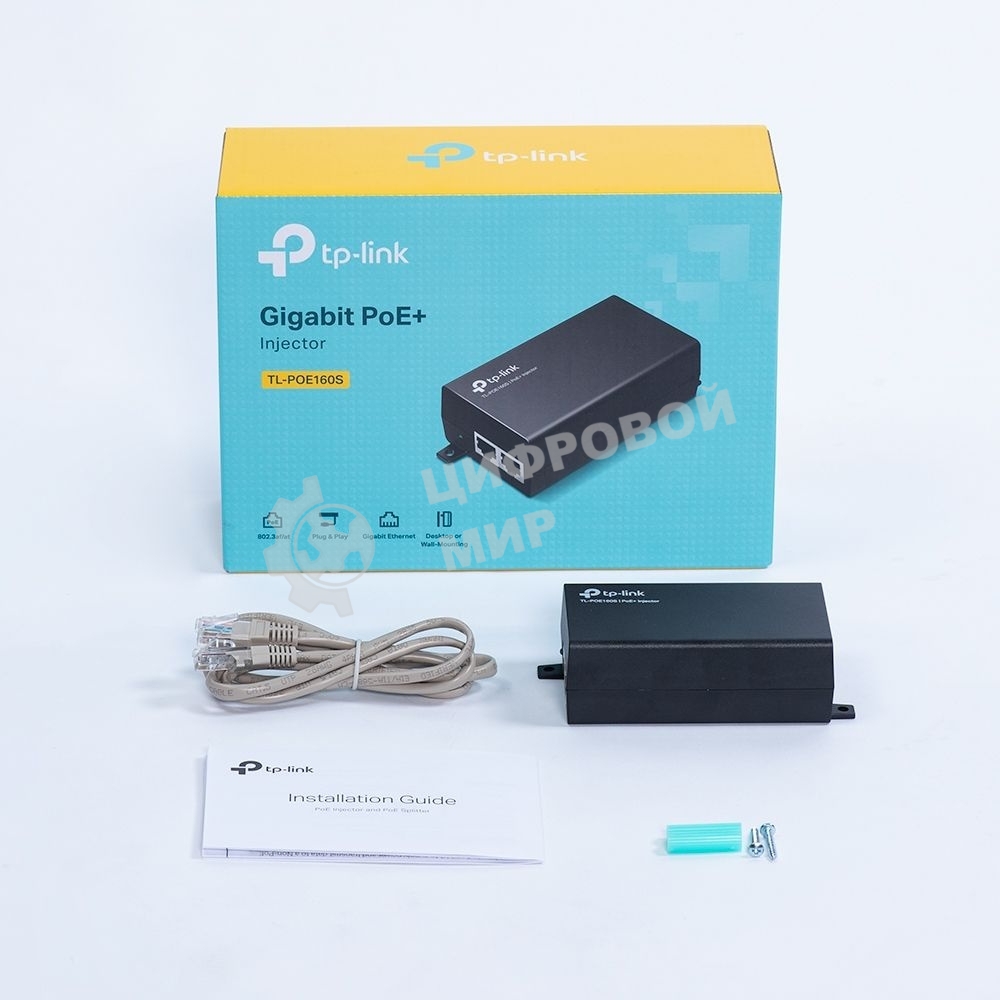 Инжектор PoE Gigabit PoE Injector, 802.3af/at compliant