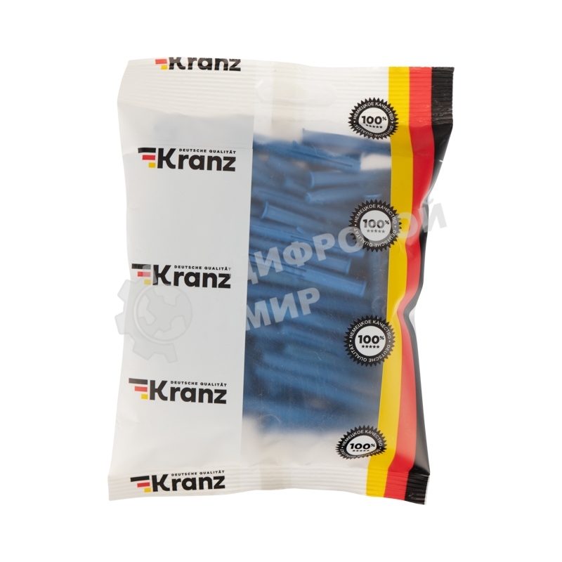 Дюбель распорный Kranz 6х60, синий, пакет (100 шт./уп.)