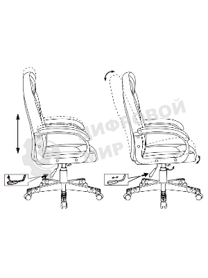 Кресло Бюрократ Zombie GAME 17 черный/серый, экокожа, 120 кг, механизм качания