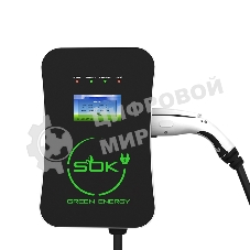 Зарядная станция S'OK Green Energy M3W Series Wallbox EV Charger SM3W10732542-5, 1-phase, 7kw (32a/220v), ocpp 1.6j, ip54, кабель 5м