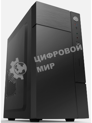 Компьютерный корпус с блоком питания 450Вт./Case Forza mATX case, black, w/PSU 450W 12cm, w/2xUSB 2.0, w/pwr cord, w/o FAN