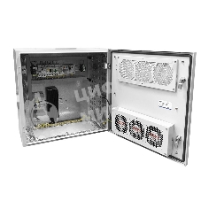 Шкаф уличный всепогодный настенный укомплектованный 15U (Ш600 Г500), комплектация T1-IP54 (ШТВ-Н-15.6.5-4ААА-Т1)