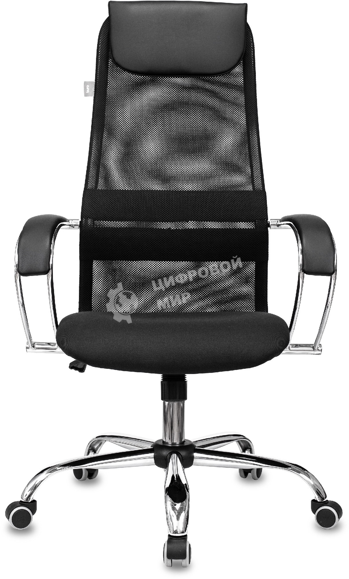 Кресло руководителя Бюрократ CH-607SL TW-01 Neo Black черный, сетка/ткань с подголов. на колес. металл хром