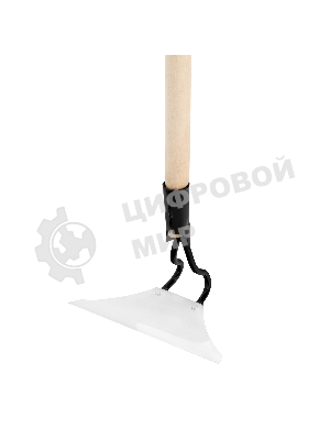 Мотыга Сибртех нержавеющая сталь, 220х85х1300 мм, деревянный черенок