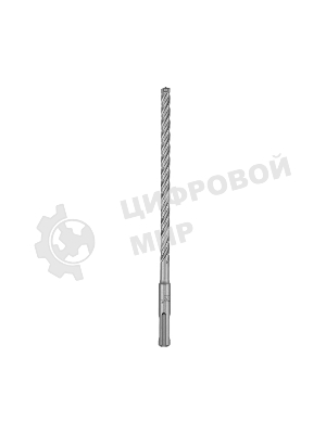 Бур по бетону Kranz SUPER 8x210 мм, профессиональный, цельная крестовая пластина, SDS PLUS