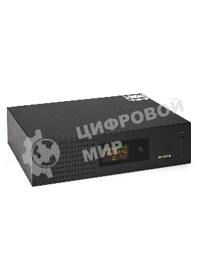 Источник бесперебойного питания ExeGate ServerRM UNL-3000.LCD.AVR.2SH.3C13.USB.3U 3000VA/1800W, Color LCD, AVR, 2*Schuko+3*C13, USB, 3U, установка в стойку, черный
