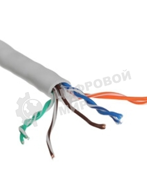 Кабель Cablexpert UPC-6055-4-CU, UTP indoor 4x2x0.55, медный, кат.6, однож., 305м, coil, серый