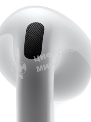 Наушники TWS Apple AirPods 4 ANC белый, вкладыши, Bluetooth, активное шумоподавление, беспроводная зарядка, до 4 ч