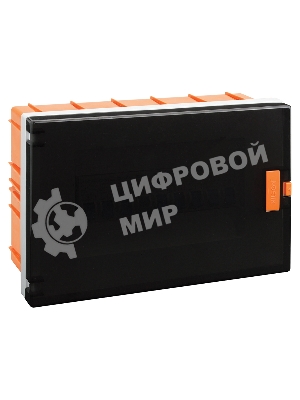 Бокс для скрытой установки ЩРВ 9 мод. черн. дверца. Серия Квантум (Quantum)