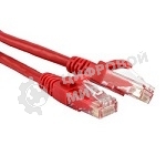 Патч-корд LANMASTER TWT UTP cat.5e, с заливными колпачками, 1.0 м, красный