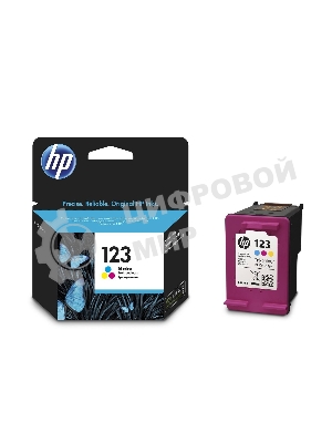Картридж струйный HP 123 F6V16AE многоцветный, 100 стр., для HP DJ 2130