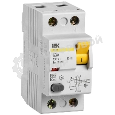 Выключатель дифференциального тока (УЗО) IEK MDV10-2-063-030 ВД1-63 2Р 63А 30мА IEK