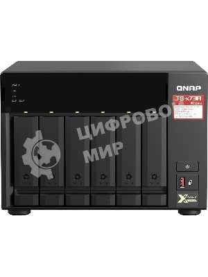 Сетевое хранилище без дисков SMB QNAP TS-673A-8G NAS, 6 trays 3,5