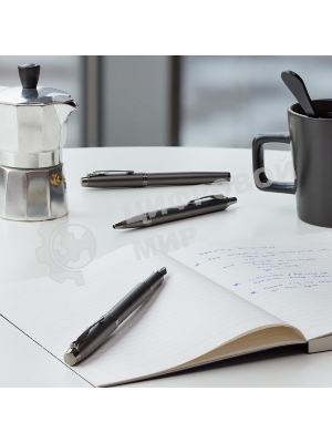 Ручка шариковая Parker IM Monochrome K328 (CW2172961) Gun Metal, M, синие чернила, подарочная коробка