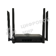 Двухдиапазонный Wi-Fi 6 маршрутизатор AX1800, 1x1000Base-T WAN, 3x1000Base-T LAN, 4 внешние антенны 5 dBi