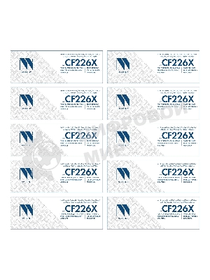 Картридж NVP совместимый NV-CF226X-SET10 для HP LaserJet Pro M402d/ M402dn/ M402dn/ M402dne/ M402dw/ M402n/ M426dw/ M426fdn/ M426fdw (9000k) (10 шт)