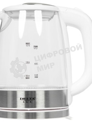 Чайник электрический Delta LUX DL-1204W белый